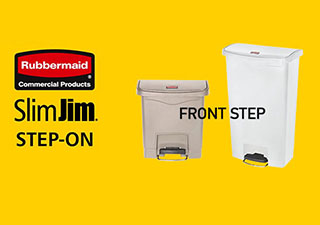 Rubbermaid Front Step Slim Jim Step-On afvalbakken